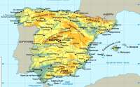 Увеличить. Карта Испании